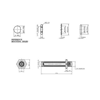 HS-SMAF To SMAF Bulkhead With O-Ring Adapter (18G)_37.6mm_Web2